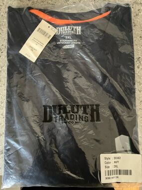 Men’s Duluth Trading 40 Grit Pocket Tee - Standard Fit - SS - Navy - XXL/2XL